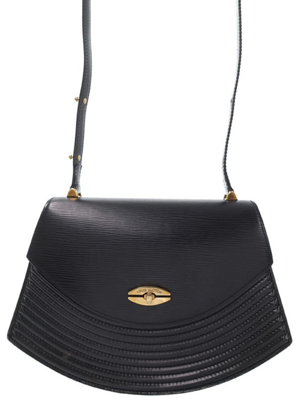 Louis Vuitton Epi Tilsit Shoulder Bag Leather Blue Black